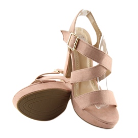 Sandálias cor de rosa no poste BJ1602-SD 1