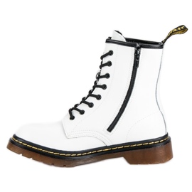 McKey botas de couro branco 1