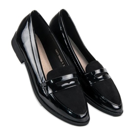 Best Shoes Mocassins lacados a preto 1