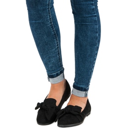 Bestelle Senhores de camurça preta preto 1