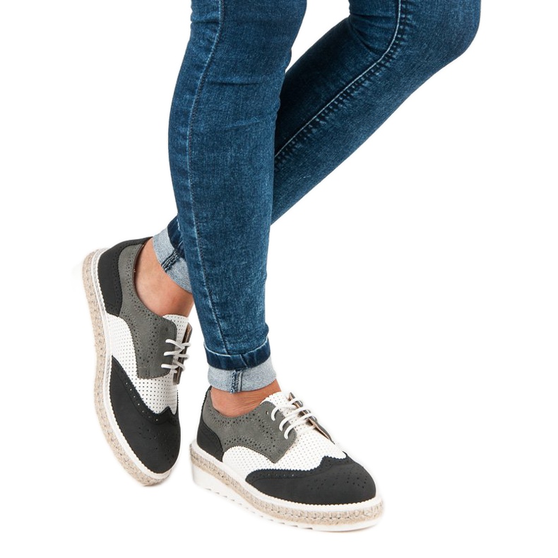 Ideal Shoes Sapatos, alpargatas cinza 2