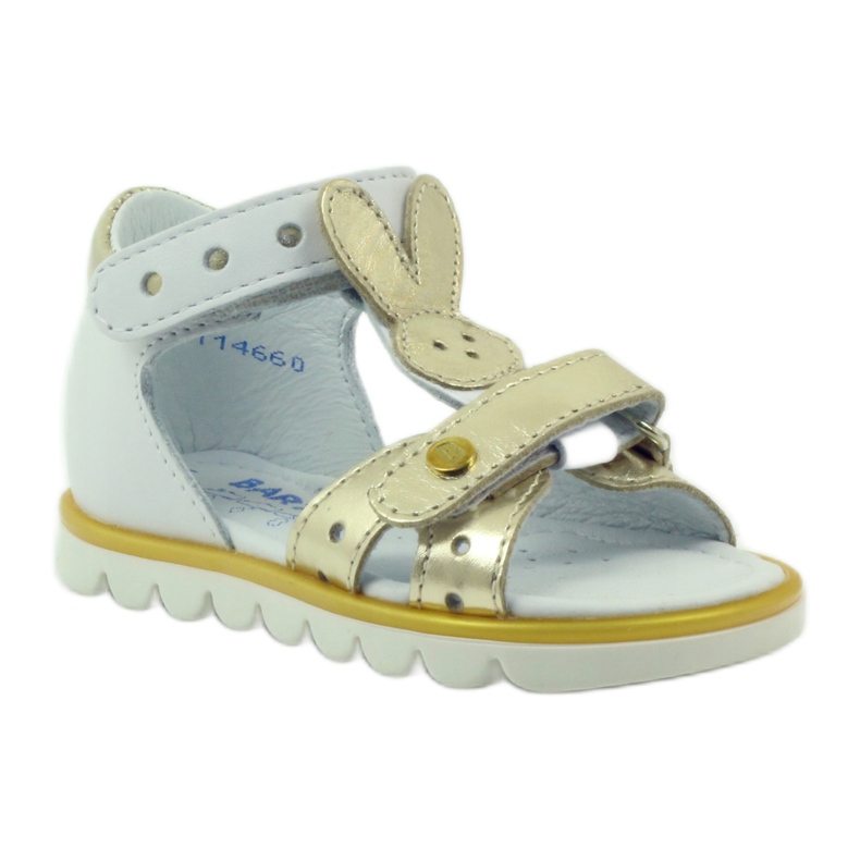 BARTEK SANDALKI APLICAÇÃO RABBIT Flexível 31491 White/Gold branco 1