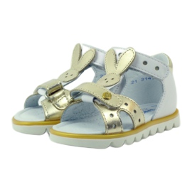 BARTEK SANDALKI APLICAÇÃO RABBIT Flexível 31491 White/Gold branco 3 BARTEK SANDALKI APLICAÇÃO RABBIT Flexível 31491 White/Gold branco 3