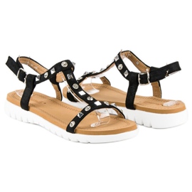 Bestelle Sandálias rasas confortáveis preto 1