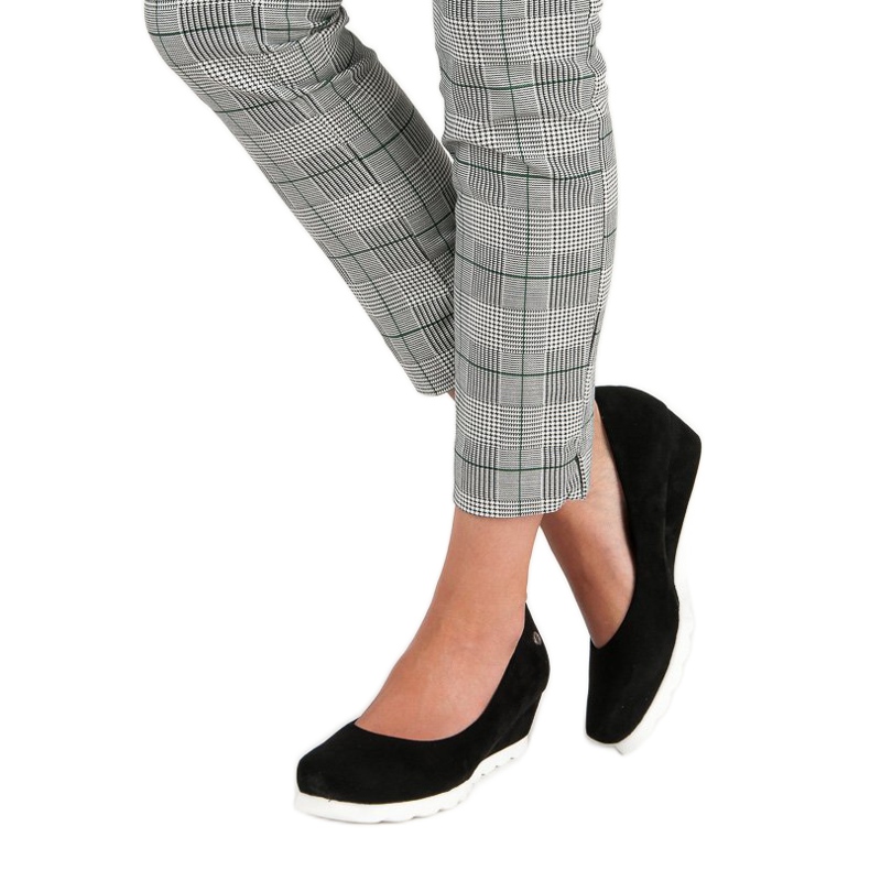 Filippo bombas de camurça para mulheres preto 1