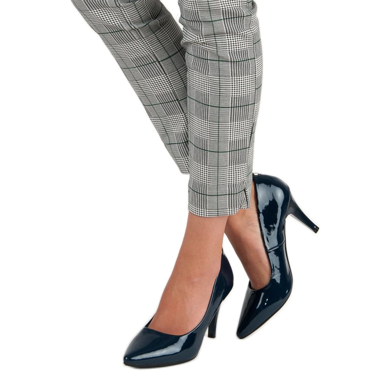 Salto vinceza com verniz marinho azul 2