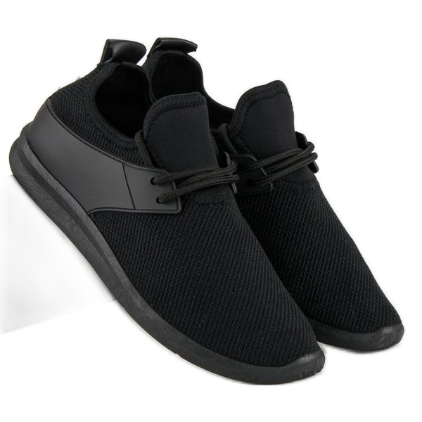 Super Me tênis de tecido preto 1