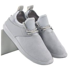 Super Me tênis de tecido cinza 1