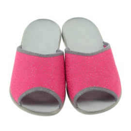 Chinelos Befado sapatos femininos 254d088 chinelos cinza rosa 4