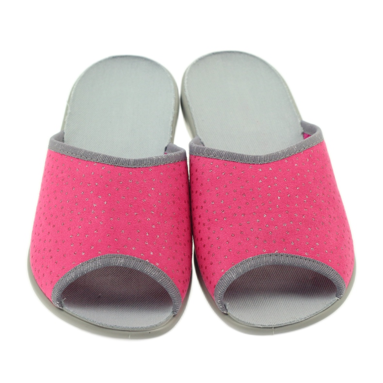 Chinelos Befado sapatos femininos 254d088 chinelos cinza rosa 4