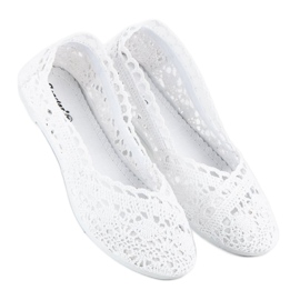 Seastar bailarinas de renda branca branco 1