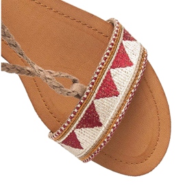 Vices sandálias rasas de mulher castanho 2