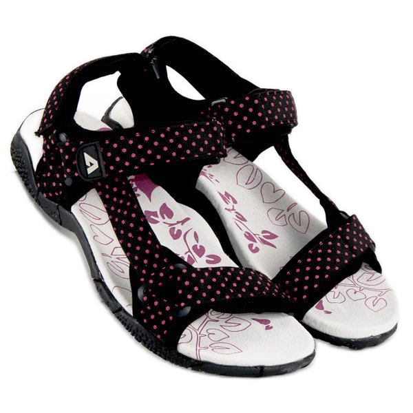 American Club sandálias americanas de velcro têxtil preto 2