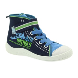 Calçados infantis Befado, tênis, chinelos 268x066 azul marinho azul verde 1