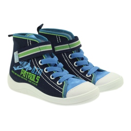 Calçados infantis Befado, tênis, chinelos 268x066 azul marinho azul verde 3