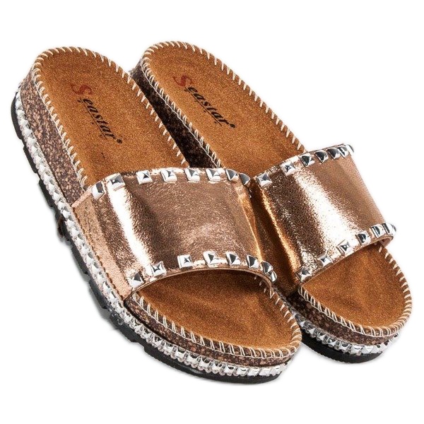 Seastar chinelos femininos estilosos rosa 1