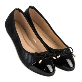 Diamantique Bailarinas elegantes preto 1