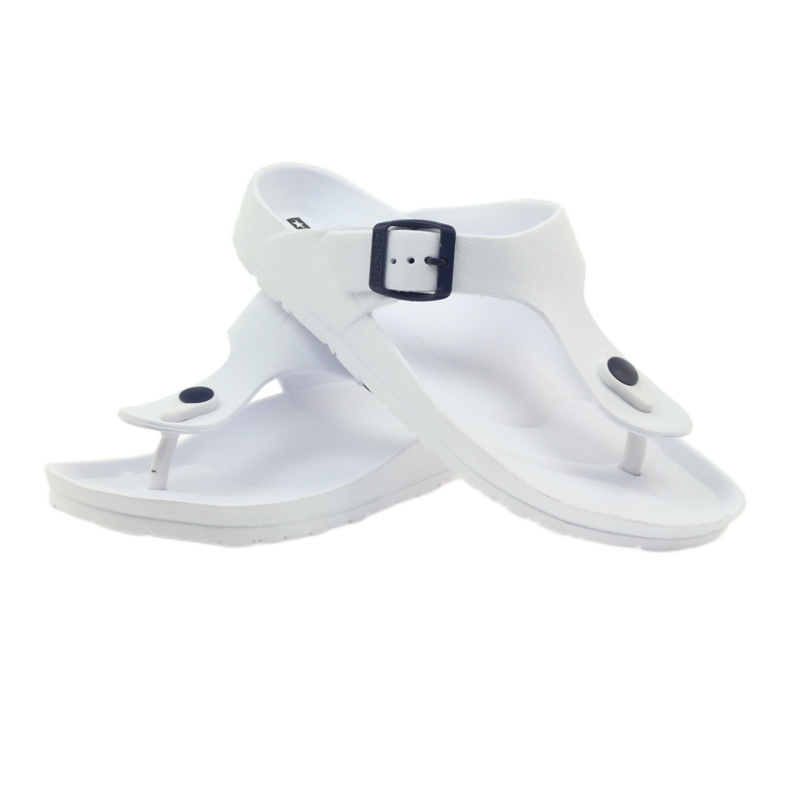 Sandálias femininas Big Star 274A158 branco preto 4