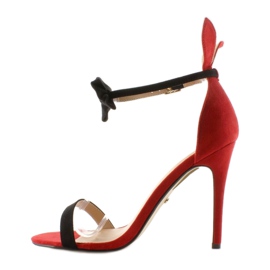 Sandálias em um pino com orelhas ZJ-15P Red vermelho 2