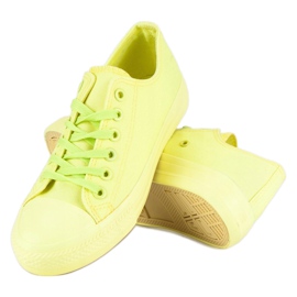 SHELOVET Sapatilhas amarelas na encadernação amarelo 2