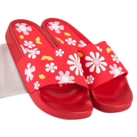 Vices VICE Chinelos Com Flores vermelho 1