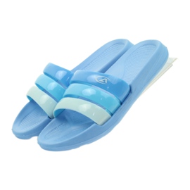American Club chinelos de piscina femininos americanos azul 4