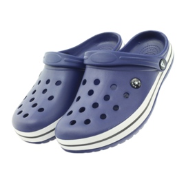 American Club Crocs tamancos chinelos sandálias azul marinho 4