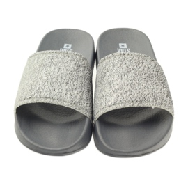 Chinelos perfilados Big Star glitter cinza 3