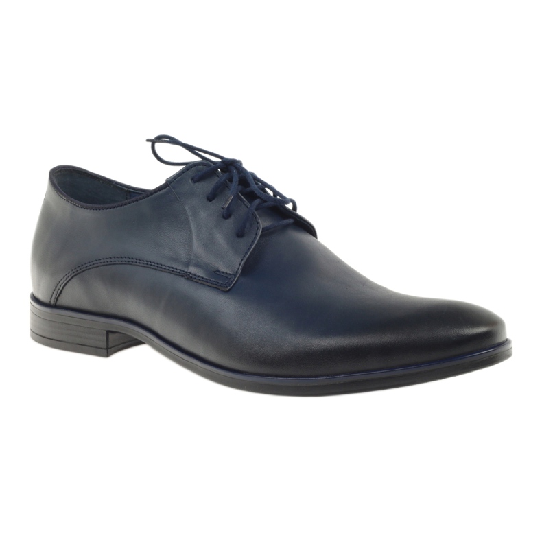 Sapatos formais masculinos de nikopol 1644 azul marinho 1