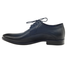 Sapatos formais masculinos de nikopol 1644 azul marinho 2