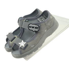 Sandálias de menina Befado 969y122 cinza 5