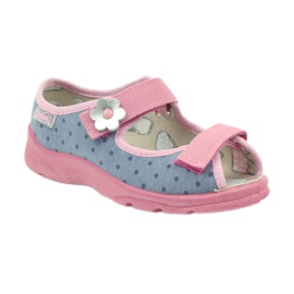 Sandálias de menino Befado 969x093 cinza rosa 1