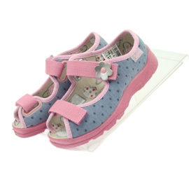 Sandálias de menino Befado 969x093 cinza rosa 4