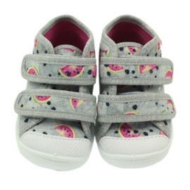 Sneakers chinelos em melancias cinzentas Befado cinza verde rosa 3