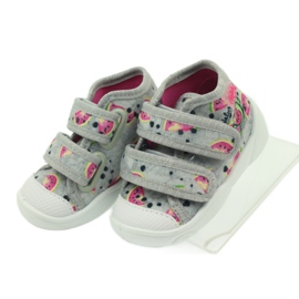 Sneakers chinelos em melancias cinzentas Befado cinza verde rosa 4