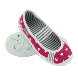 Befado calçado infantil sapatilhas sapatilhas 193x063 branco rosa 3