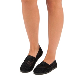 Bailarinas de renda preta preto 1 Bailarinas de renda preta preto 1