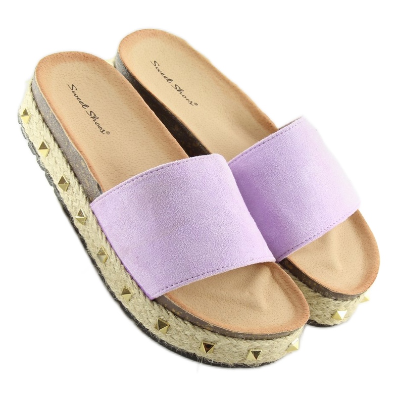 Alpercatas violeta LS51 L.Chinelos PURPLE roxo 2