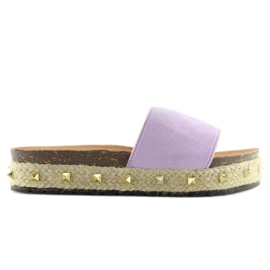 Alpercatas violeta LS51 L.Chinelos PURPLE roxo 1