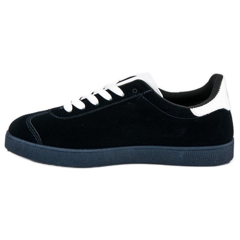 Tênis de camurça MCKEYLOR branco azul marinho 1