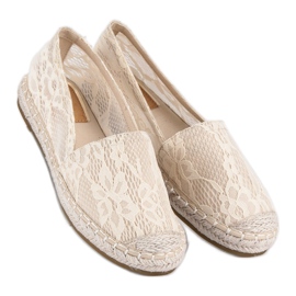 Seastar Alpargatas de renda bege 2