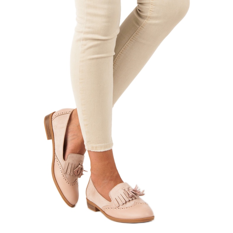 SDS Mocassins bege com franjas 2