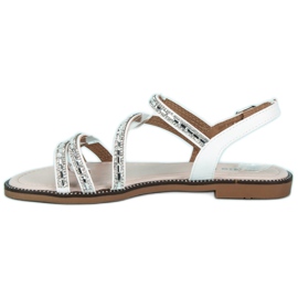 Nio Nio Sandálias rasas estilosas branco 1