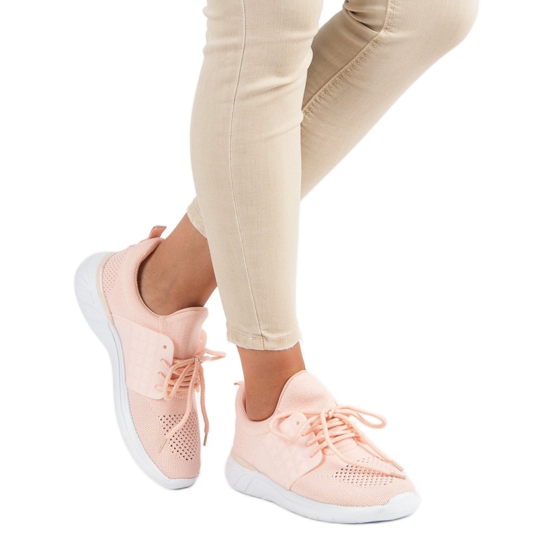 Calçados esportivos leves rosa 1