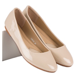 Diamantique Bailarinas lacadas marrom 2