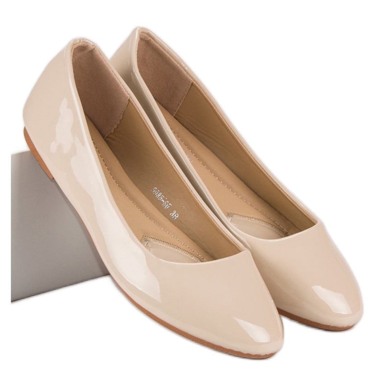 Diamantique Bailarinas lacadas marrom 2