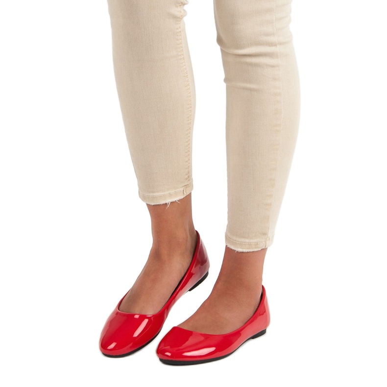 Diamantique Bailarinas lacadas vermelho 1