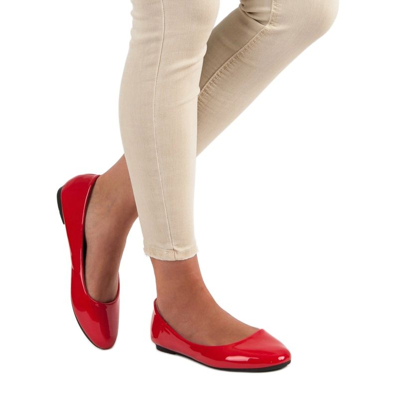 Diamantique Bailarinas lacadas vermelho 2