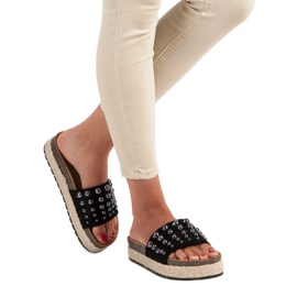 Sergio Todzi chinelos de moda feminina preto 2