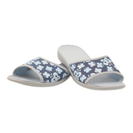 Sapatos femininos Befado chinelos 300D040 chinelos azul cinza azul marinho 3
